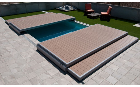 Cubierta de piscina Deckwell terraza móvil