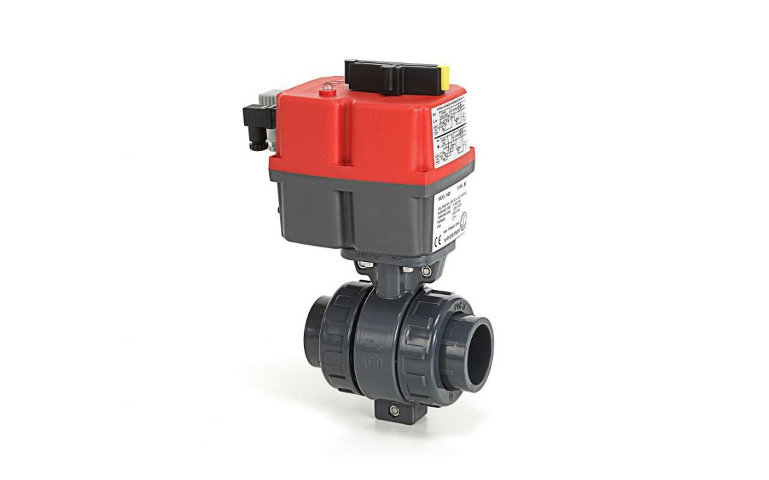 Electrical 2-way ball valve for solar panels - type CH