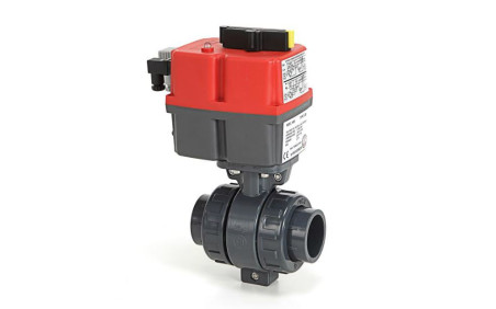 Electrical 2-way ball valve Ø 63 mm for solar panels
