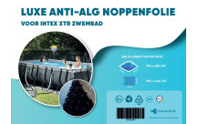 Cubierta de burbujas antialgas (gris-negro 400 micras) para piscina Intex XTR OVALE-4
