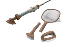 Kit de spa Boreal con aspirador inalámbrico, cepillo, red de recogida y esponja-1